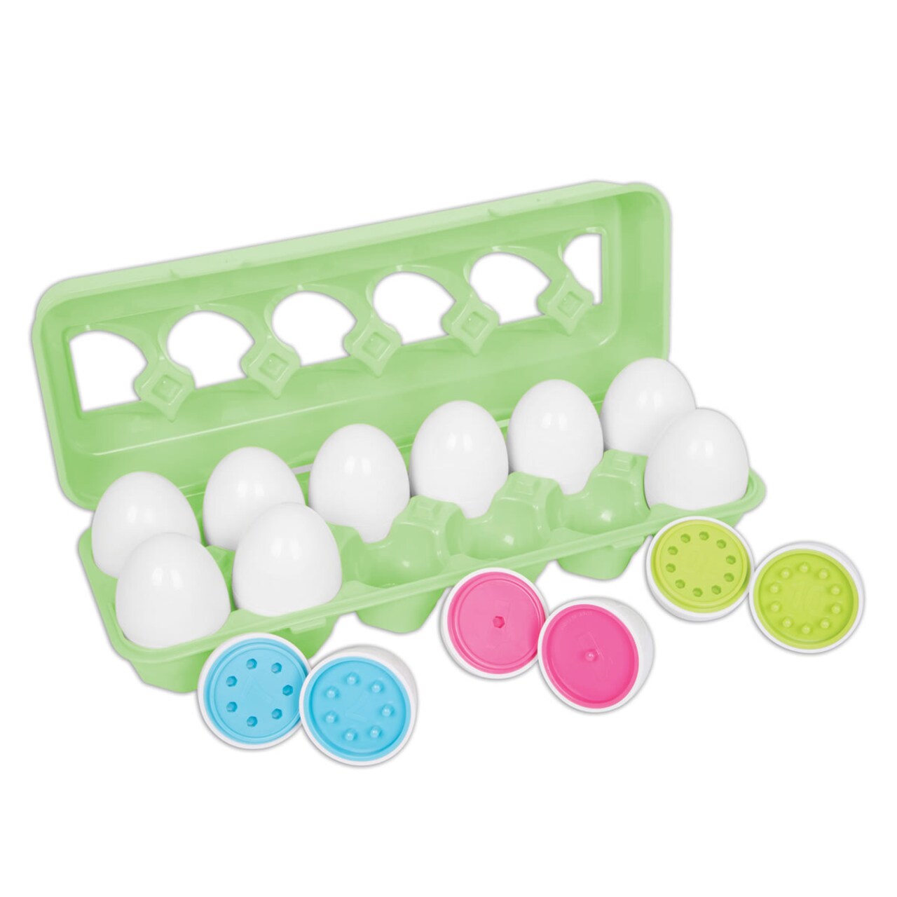Learning Advantage Toddler Brightly Colored Count & Match Eggs